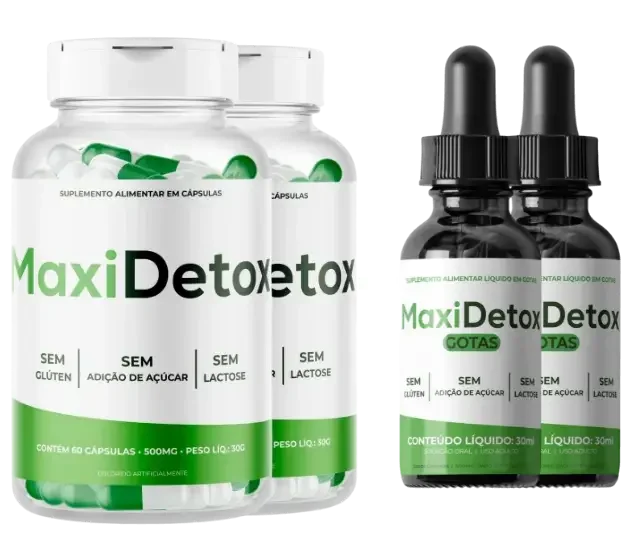 Kit Maxidetox - 2 Cápsulas + 2 Gotas