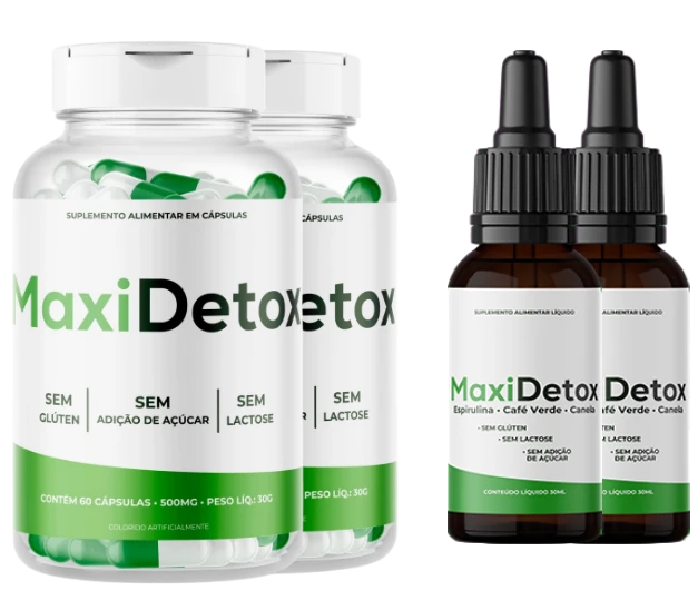 Kit Maxidetox - 2 Cápsulas + 2 Gotas
