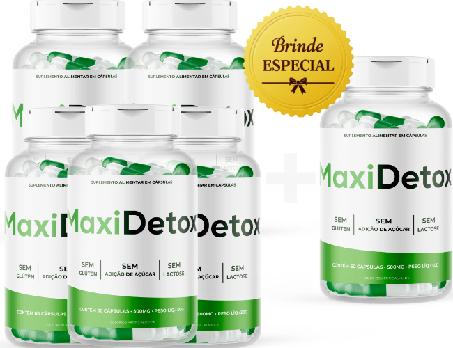 Maxidetox - Compre 5 e Leve 6
