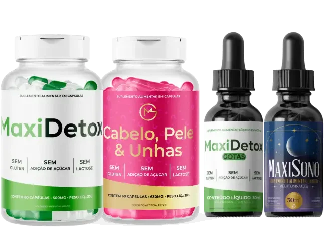 KIT PREMIUM MAXIDETOX – Saúde, Beleza e Sono em Equilíbrio